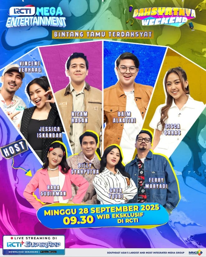 Bahas Tuntas Kisah Jedar & Vincent Serta Seru-Seruan Bareng Baim & Nizam di Dahsyatnya Weekend