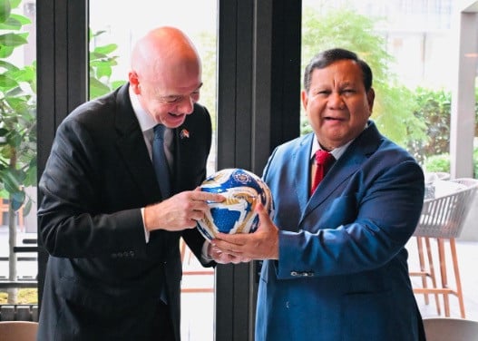 Bertemu Prabowo di New York, Presiden FIFA Doakan Timnas Indonesia Lolos Piala Dunia 2026
