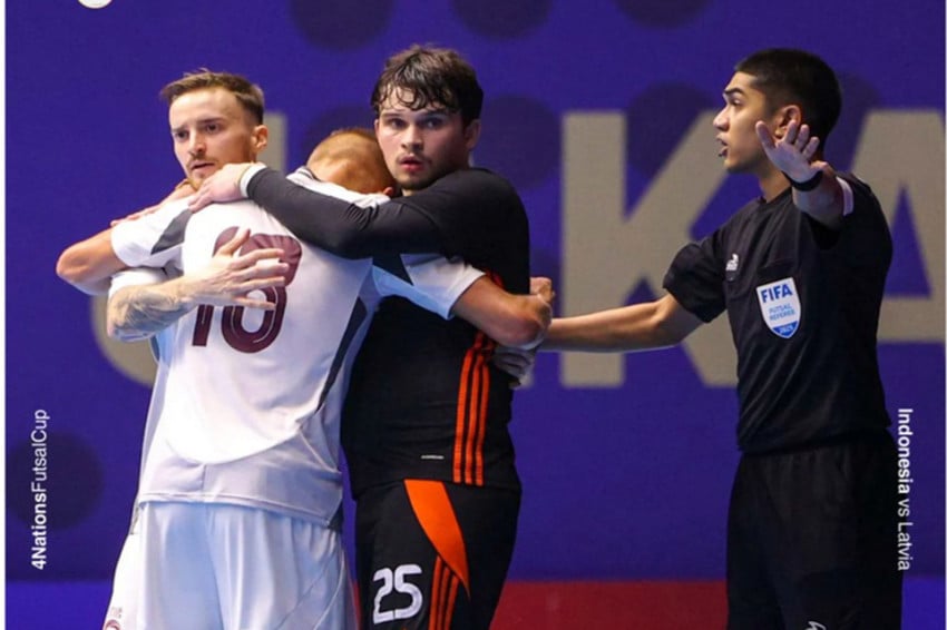 Latvia Sapu Bersih Kemenangan di AQUA Futsal Four Nations Cup 2025
