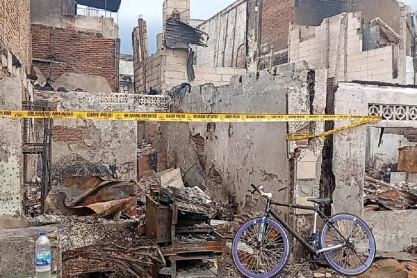 Penampakan Puing-puing180 Rumah di Taman Sari Jakarta Barat Akibat Kebakaran