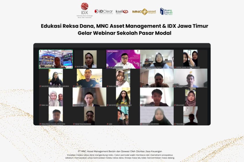 Edukasi Reksa Dana, MNC Asset dan IDX Jawa Timur Gelar Webinar Sekolah Pasar Modal