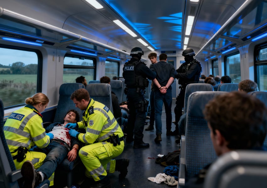 Penusukan Massal di Kereta London Guncang Inggris, 11 Orang Terluka