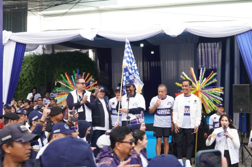 Ribuan Kader Meriahkan Funwalk HUT-14 NasDem: Satu Semangat Perubahan