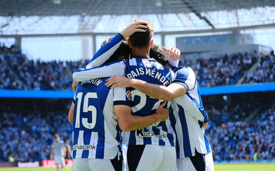 Real Sociedad vs Levante Menang 2-0, La Real Tembus Enam Besar La Liga