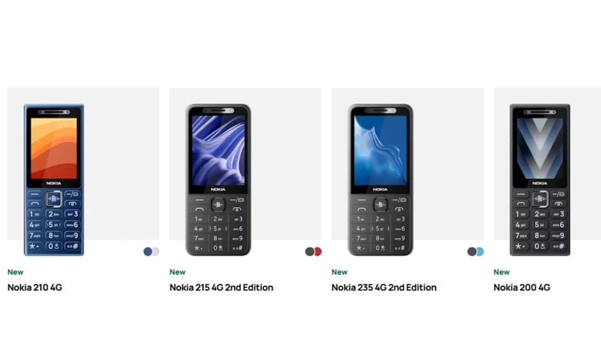 HMD Luncurkan 4 Ponsel Nokia Baru dengan Dukungan 4G dan Fitur AI